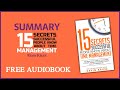 Summary of "15 Secrets Successful People Know About Time Management" by Kevin Kruse | Free Audiobook