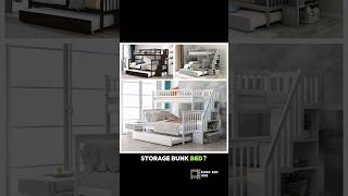 Our 2594 Series! Solid wood Twin over Full storage bunk bed w/ reversible stairs & trundle! #bunkbed