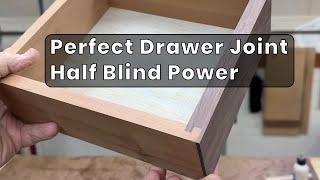 Half Blind Locking Rabbet Joint Tutorial  Woodworking Made Easy