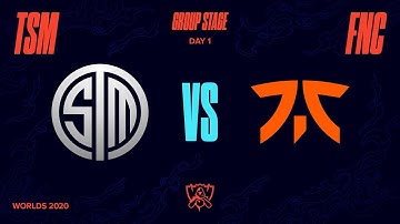 TSM vs FNC | Worlds Group Stage Day 1 | Team SoloMid vs Fnatic (2020)