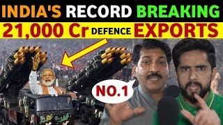 1ST TIME IN HISTORY INDIA'S 21000 CR DEFENCE EXPORTS, PAK PUBLIC SHOCKING REACTION ON INDIA, REAL TV