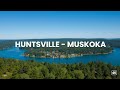 Downtown Huntsville Walk 4K | Beautiful Ontario  Small Scenic Town Walk