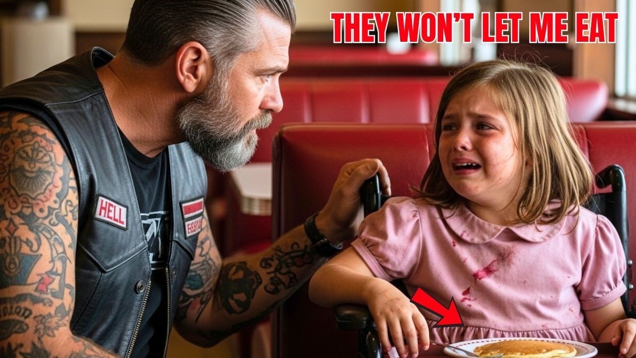 “They Won’t Let Me Eat” A 5 Year Old Girl In A Wheelchair Whispered — The Biker Bought the Diner