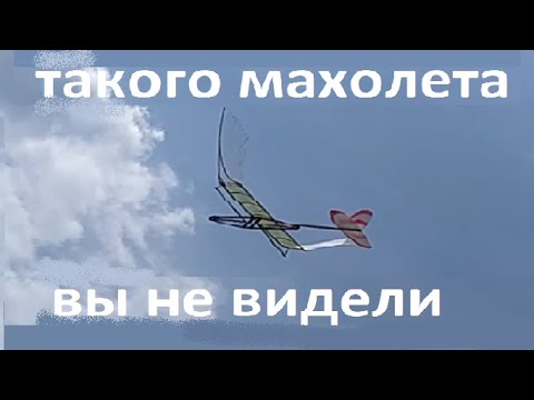 Резиномоторный махолёт или эволюция в руках инженера Ornithopter rubber band powered