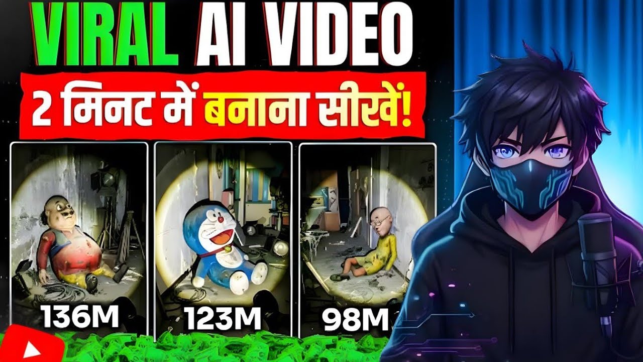 Motu Patlu Viral AI Horror Cartoon Video Kaise Banaye | 2 Minute Me 100M Views 😱