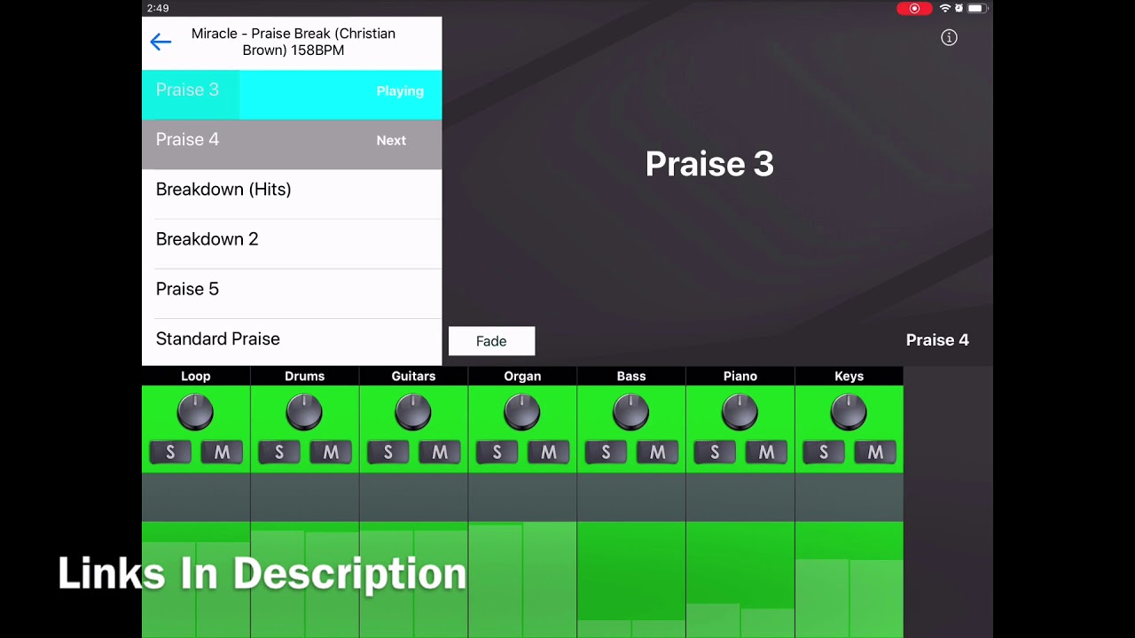 Praise Break Track Loop Miracle - Praise Break (Christian Brown) Worship Backing Tracks App ...