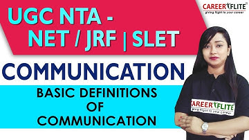 Communication For UGC NTA - NET /JRF | SLET