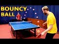 Tennis de table avec une balle repondissante