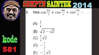 trigonometri - SBMPTN 2014 SAINTEK kode 581 no 06