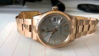 Rolex Date Oyster Perpetual in Pink Gold