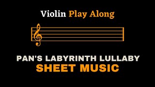 Pan's Labyrinth Lullaby | Violin Play Along (Sheet Music/Score) Resimi