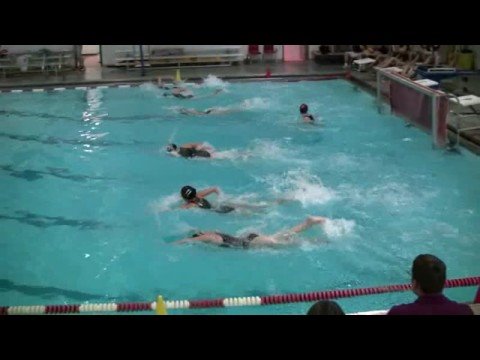 Milford Water Polo Emma and Zak score a goal