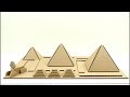 como hacer con carton las piramides de egipto) egyptian pyramids with cardboard