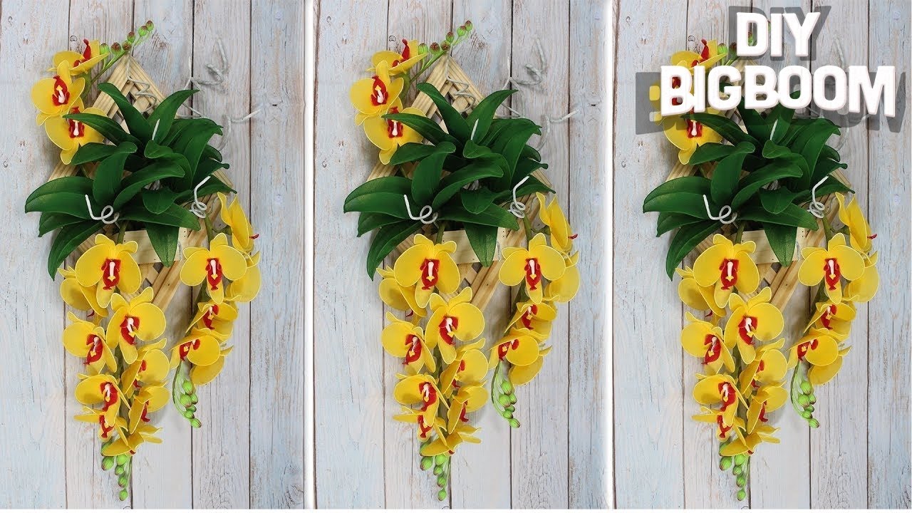 Stocking Flowers Making Wall Decoration At Home Orchid 2018 Dbb - Hanging Orchids On Walls Stocking Flowers Making Wall Decoration At Home Orchid 2018 Dbb - Hanging Orchids On Walls