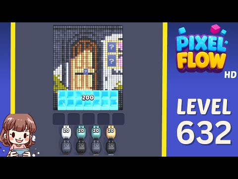 Pixel Flow Level 632 Solution Walkthrough