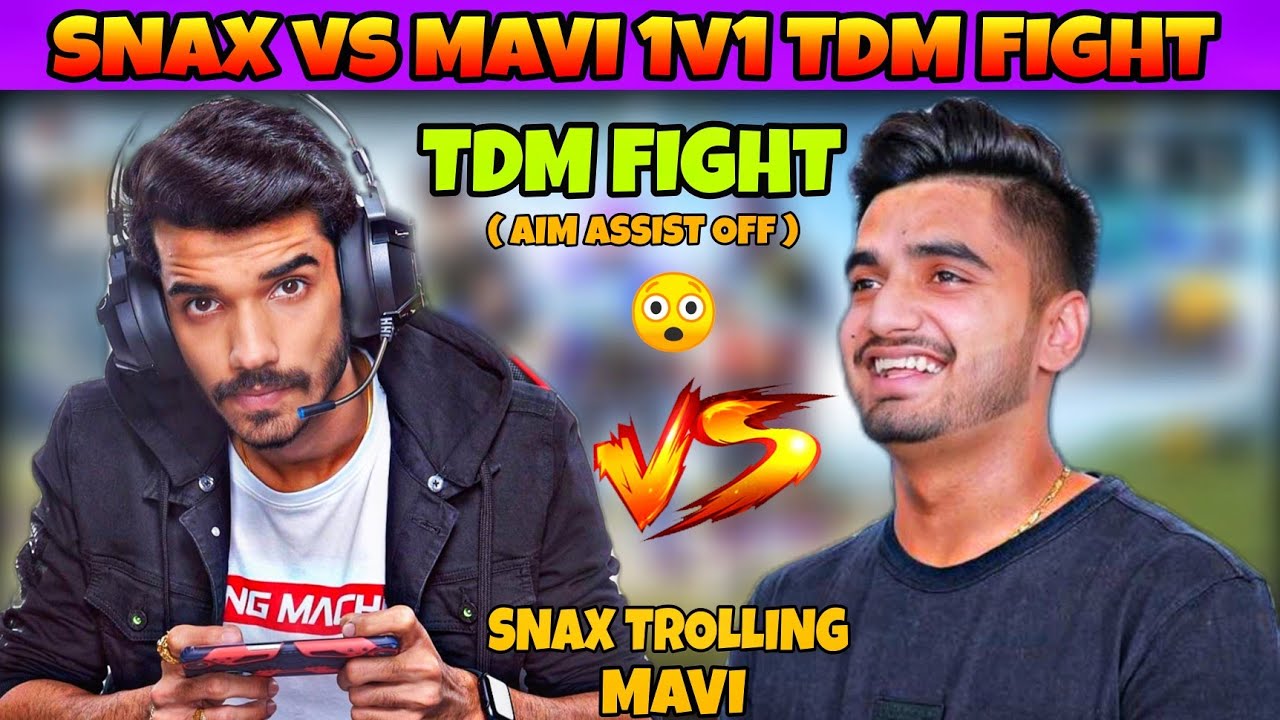 SNAX vs MAVI 1v1 Tdm Fight🔥 | Snax On Mavi Change In Tdm | Snax ...