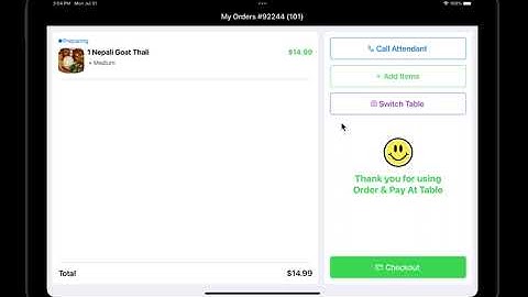 Order & Pay at Table Kiosk - Integrated with Restaurant POS System - Anbe Tech Solutions