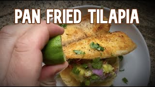 Pan Fried Tilapia w/ Coconut Rice x Mango Avocado Salsa