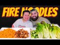 SPICY NUCLEAR FIRE NOODLES + PORK BELLY + LETTUCE WRAPS MUKBANG 먹방 EATING SHOW!