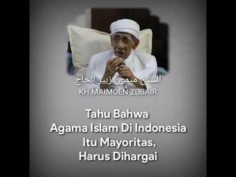 Sepenggal dawuh alm.KH.MAIMOEN ZUBAIR