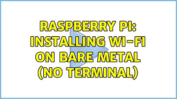 Raspberry Pi: Installing Wi-Fi on bare metal (no terminal)