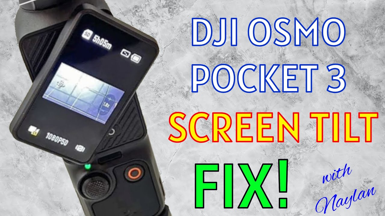 DJI OSMO Pocket 3 Screen Tilt Fix! YouTube