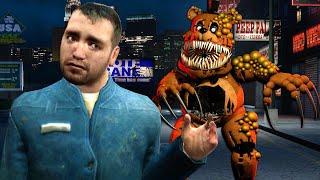 Hiding from TWISTED FREDDY \& Other FNAF Animatronics in Garry's Mod!