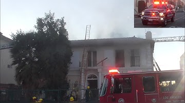 LAFD Rescue 11 & Command 22 Responding + On Scene Footage of Catalina IC