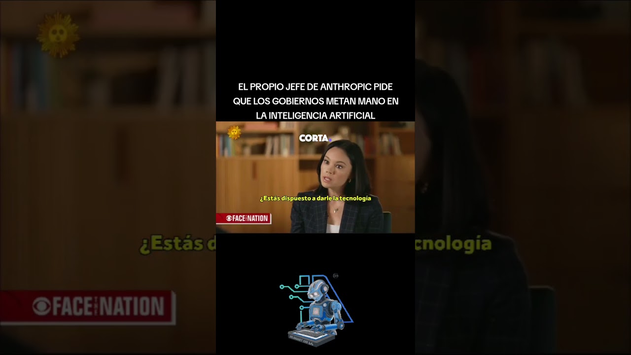 EL PROPIO JEFE DE ANTHROPIC PIDE QUE LOS GOBIERNOS METAN MANO EN LA INTELIGENCIA ARTIFICIAL #news