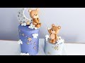 Moon And Stars Teddy Bear Baby Shower Cake! | Twinkle Twinkle Little Star Cake