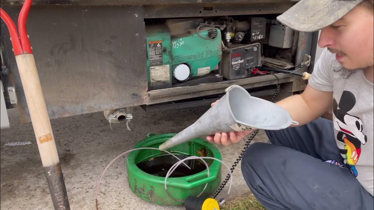 Onan 4000 Emerald Plus Generator Oil Change YouTube