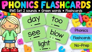 Read Write Inc. Set 2 Sounds | Flashcards & Green Words Practice | RWI Phonics