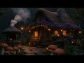 Rainy Mushroom Cottage Ambience 🌧️🍄 | Soft Lofi for Warm Nights, Gentle Rain & Deep Relaxation