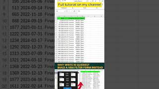 How I Filter 1000s of Rows in Seconds (Excel VBA) #excel #vba #tutorial