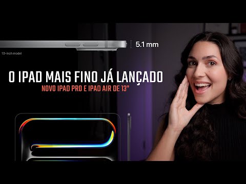 Novo iPad Air de 13", iPad Pro com OLED, Apple Pencil Pro e mais: Evento Let Loose da Apple!