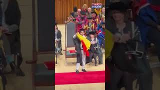 Indian Student Unfurls K’taka Flag At Graduation Ceremony In London, Watch #shorts