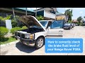 How to properly check the brake fluid level on your Range Rover P38