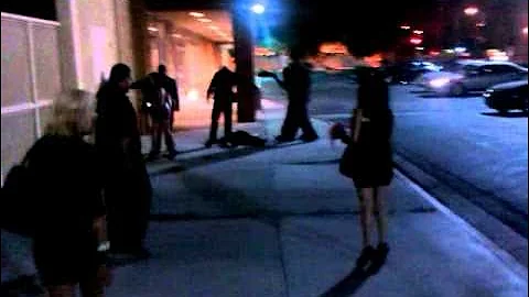 Rio Nilo Bouncer Knocks Guy Out