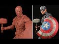 Sculpting CAPTAIN AMERICA With Mjolnir & Broken Shield | Avengers Endgame EP. 1