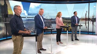 Partiledarna om burkaförbud på offentlig plats - Nyheterna (TV4)