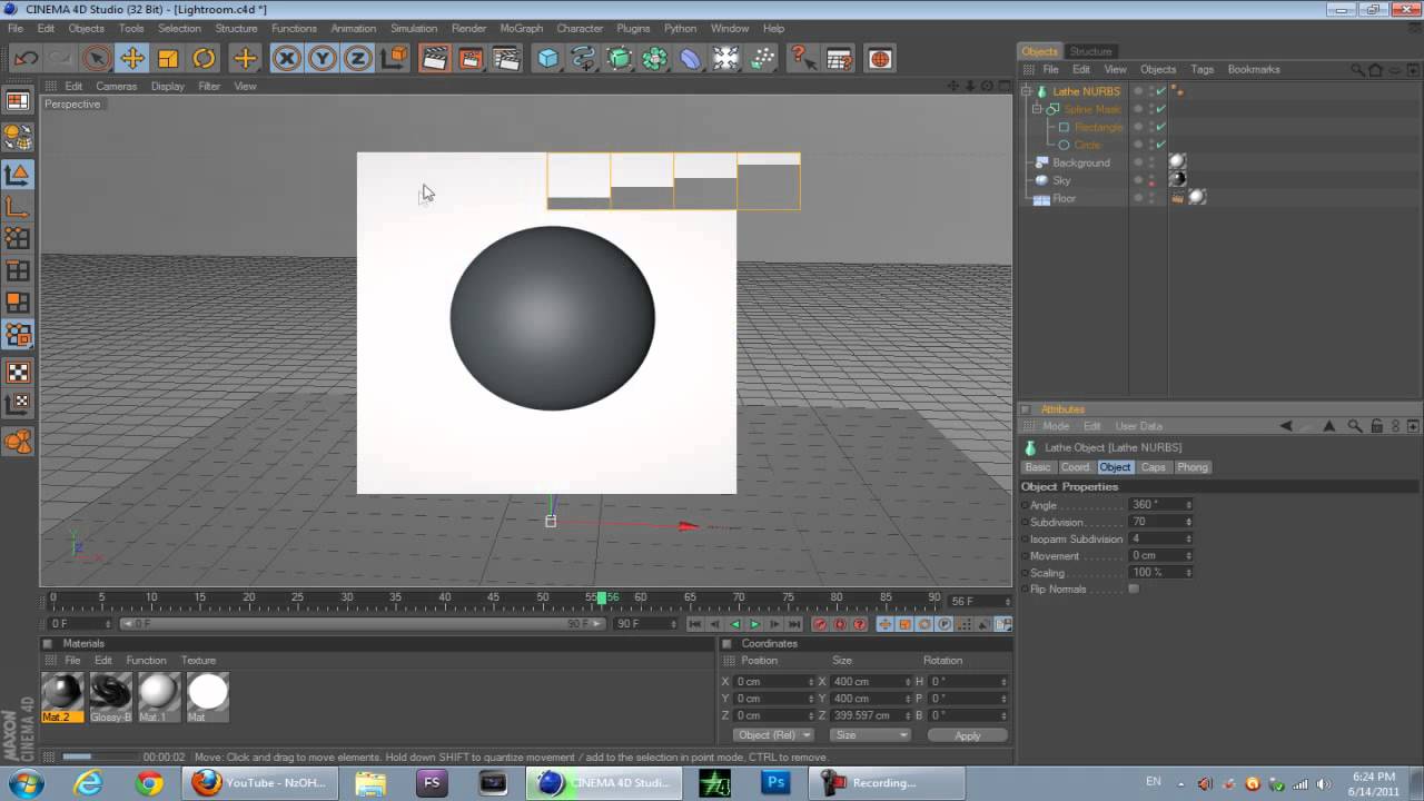 Cinema 4D r12 Tutorial: Engulfing Spheres - NzOHD - YouTube