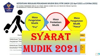 SYARAT MUDIK 2021 | LARANGAN MUDIK 2021