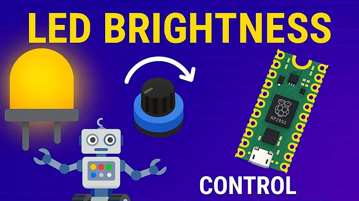 Raspberry Pi Pico Potentiometer LED Brightness Control