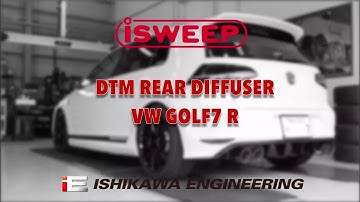 iSWEEP BODY KIT / DTM REAR DIFFUSER for VW GOLF7 R
