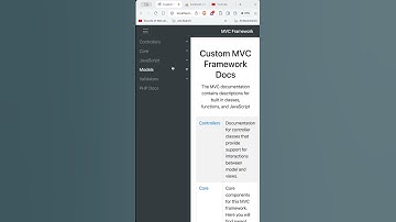 PHP MVC Framework is coming together #shorts