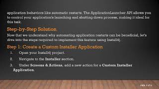 How To Make Your Application Restart Automatically With Install4J