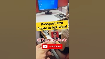 Passport Size Photo in MS-Word #excelwalesir #mswordtricks #computertips #ytshorts #training #msword