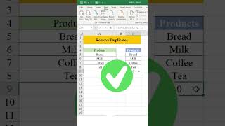 Quick Trick : Remove Duplicates in Excel in 30 Seconds #excel #excelshortcuts #exceltricks