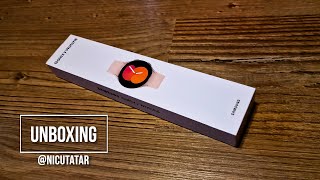 SAMSUNG Galaxy Watch5 LTE version, pink - unboxing