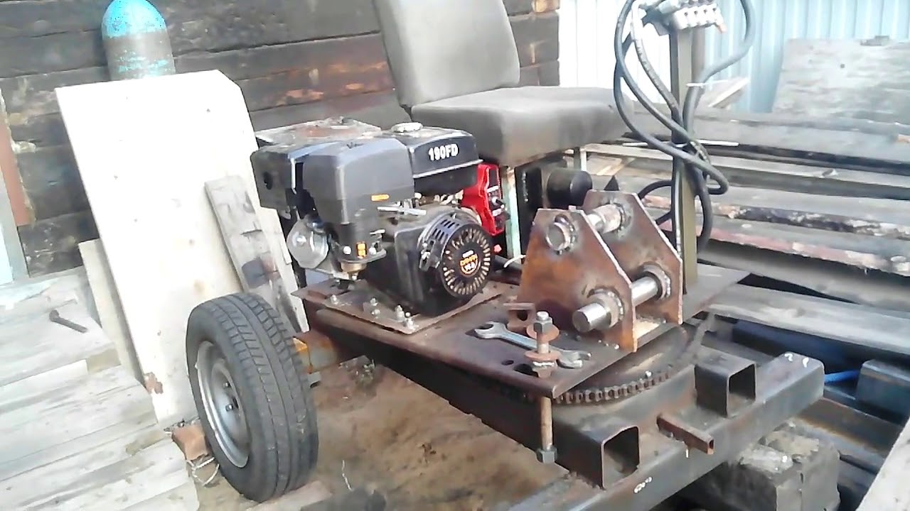 Мини экскаватор своими руками на базе мотоблока чертежи и видео